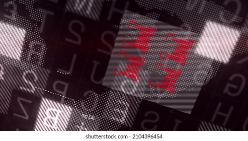 Image of financial graph over data processing on dark background. global connections, business, digital interface, technology and networking concept digitally generated image.