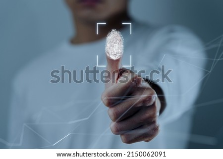 Image of fingerprint sensor technology