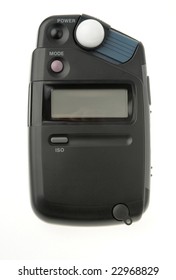 Image of a flash meter on white