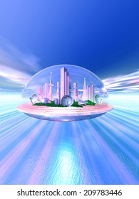 An Image of The Floating City