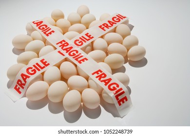 Image Of Fragile Tape On Eggs