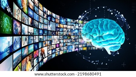 Image generation AI. Artificial intelligence and various images. 3D rendering.