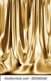 An Image Of Gold Curtain