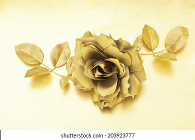 An Image Of Golden Rose