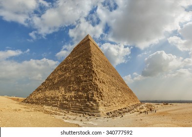 Image Of The Great Pyramid Of Giza. Cairo, Egypt. 