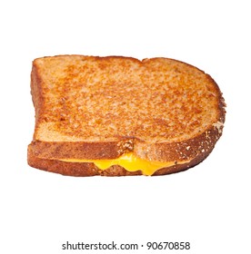 Image Of A Grilled Cheese Sandwich Isolated On White.