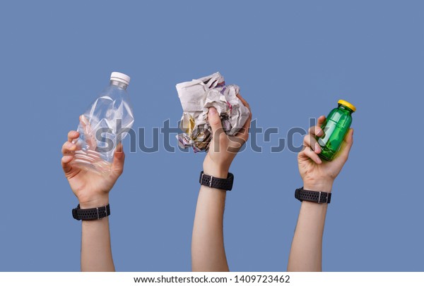 Image Hands Holding Bottles Package Recycling Stock Photo (Edit Now ...