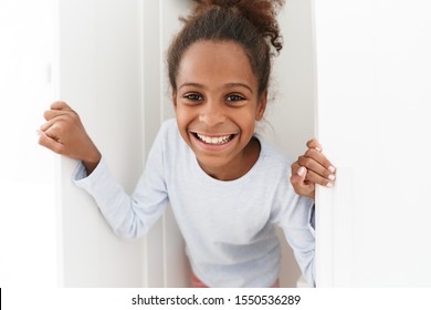 Image Happy African American Little Girl Stock Photo 1550536289 ...