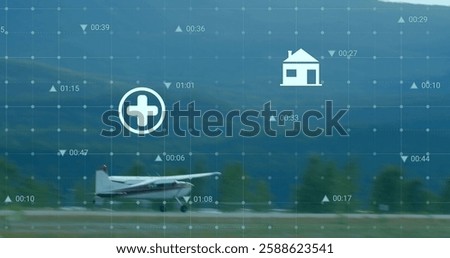 Similar – Image, Stock Photo Generated image airplane