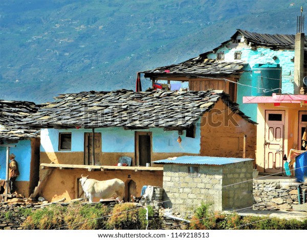 Image Indian Mountain Village Situated Very Stock Photo Edit Now