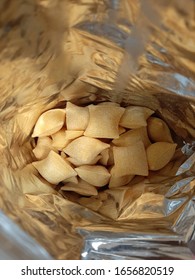 Image Of Inside Of Half Empty Chips Packet