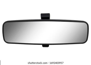 Image of interior rearview mirrors , car part isolated on white background - Shutterstock ID 1692403957