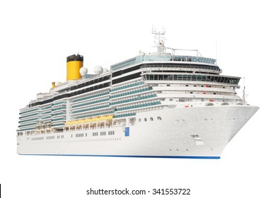 The Image Of An Isolated Cruise Liner