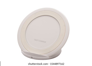 Image of isolated wireless QI charger suitable for most mobile phones