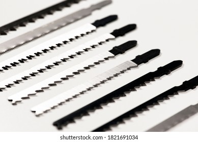 An Image Of Jig Saw Blades. Macro