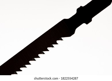 An Image Of Jig Saw Blades. Macro