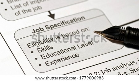 an image of job specification 