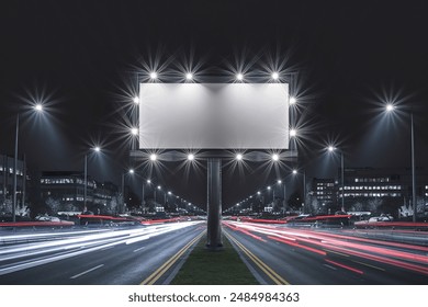 A image of large illuminated billboard