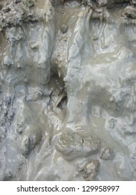 the image of layer of a dirt and mudflow