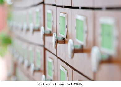 The image of library catalog
