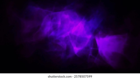 Image of light trails on black background. Shapes, light, movement and digital interface concept digitally generated image.