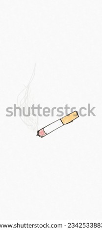 Similar – Image, Stock Photo butt stump Cigarette