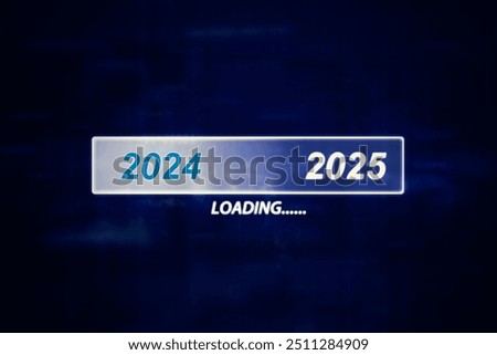 Image of loading bar depicting the counting down process for 2025 new years eve
