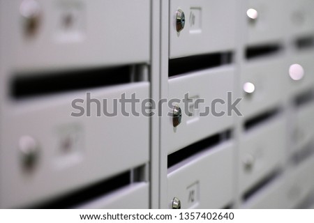 The image of mailboxes