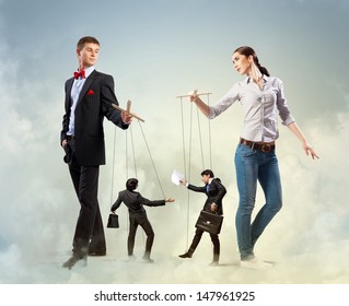 Image Man Woman Marionette Puppets Stock Photo 147961925 | Shutterstock