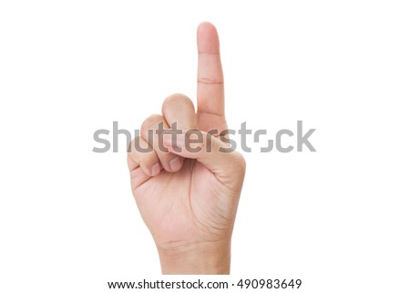 image of a man's finger pointing 