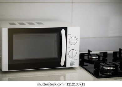 Modern Kitchen Interior Electric Microwave Oven Stock Photo (Edit Now ...