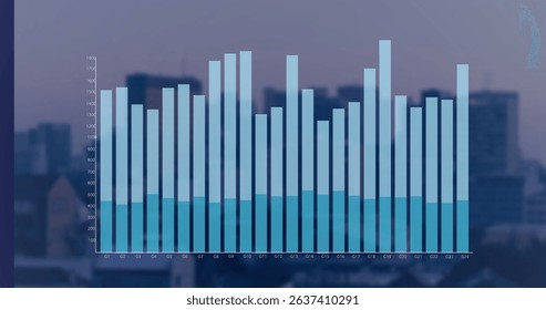 Image of moving columns over data processing on black background. Global connections and data processing concept digitally generated image.