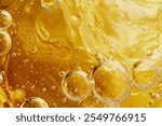 Image of Natural resource sunflower oil substance texture close up. Professional photo for food blog