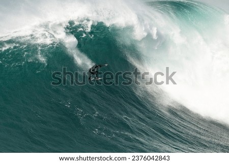 image of Nazare on a day of the giant wave championship