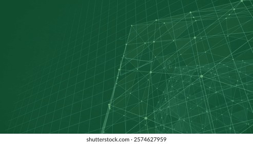 Image of network of connections and data processing over dark background. Global finance, business, connections, computing and data processing concept digitally generated image.