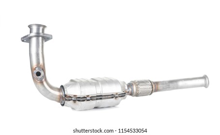 Image of new catalytic converter isolated on white - Shutterstock ID 1154533054