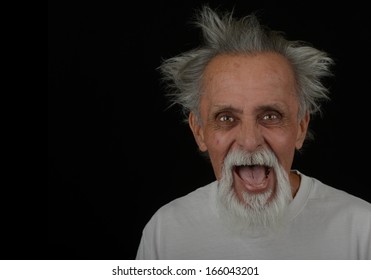 Image Of A Old Mexican Man Who Has Lost It.