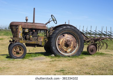 Image Of Old Rusty Tractor