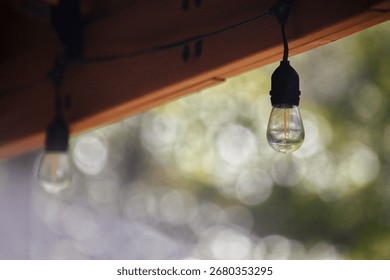 An image of outdoor string lights 