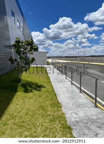 Image outside an industry on a seemingly sunny day