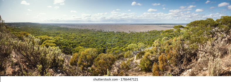 An Image Of A Panoramic Landscape Scenery At Nullarbor Region South Australia