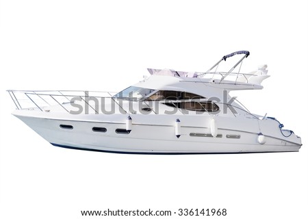 The image of an passenger motor boat