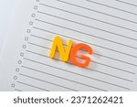 Image photo of the NG list