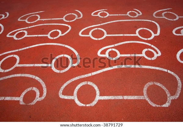 An image of a\
picture of cars on the\
ground
