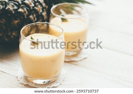 A image of pineapple smoothie