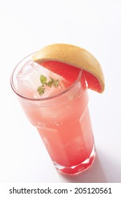 An Image of Pink Grapefruit Soda - Shutterstock ID 205120561