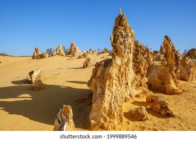 An image of the Pinnacles Desert at Nambung National Park Australia