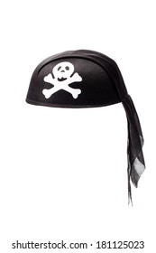 Image Of A Pirate Hat Isolated On White Background.