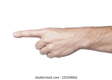 Image Pointing Hand Horizontal Image Stock Photo 125334062 | Shutterstock