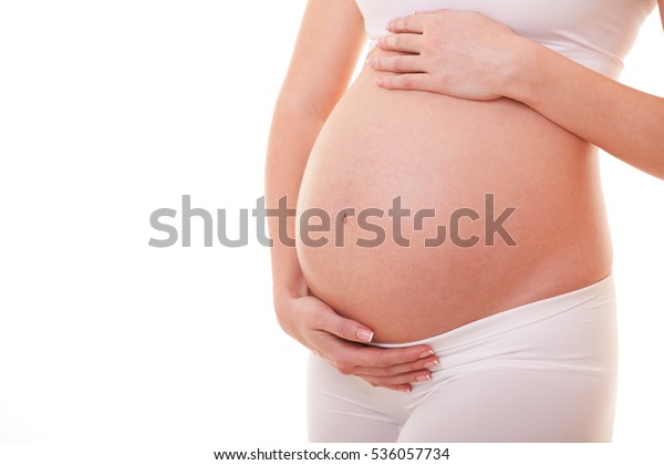 Photo De Femme Enceinte Touchant Son Photo De Stock Modifiable